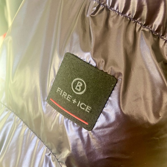 🔖L 12 BOGNER Ranja Oversized Hooded Metallic Insulated Ski Jacket Purple - Picture 10 of 16